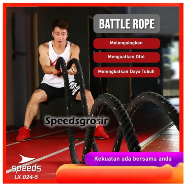 Battle rope 9 meter speeds