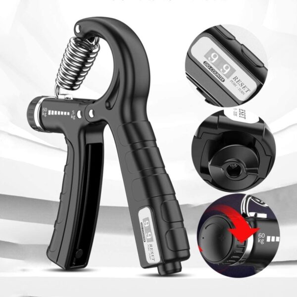 Hand grip adjustable counter