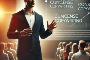 Public speaker menggunakan copywriting singkat dan padat